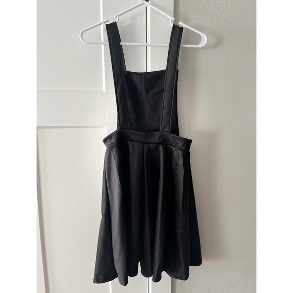 Sidecca Black Pinafore Dress Jumper Skirt Women's Medium Style SD09 - Picture 3 of 6